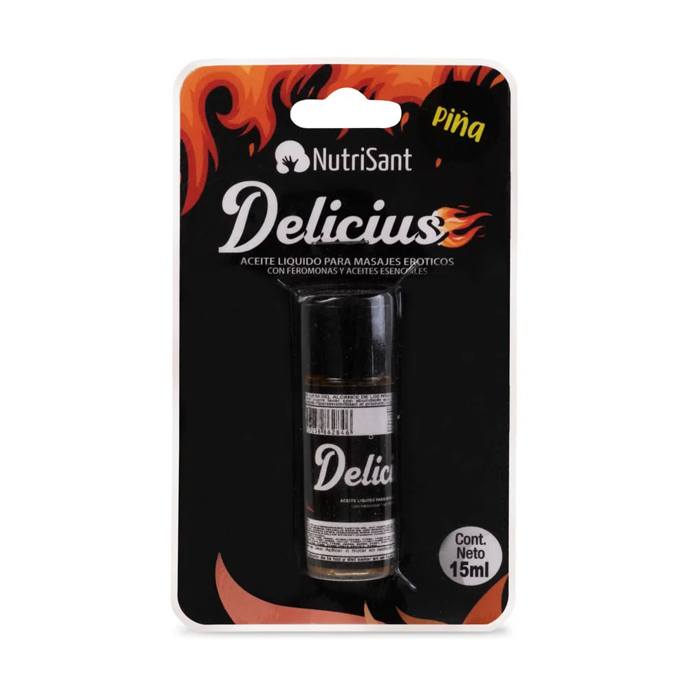 Aceite Caliente para Masajes Delicius Manzana 15 ML