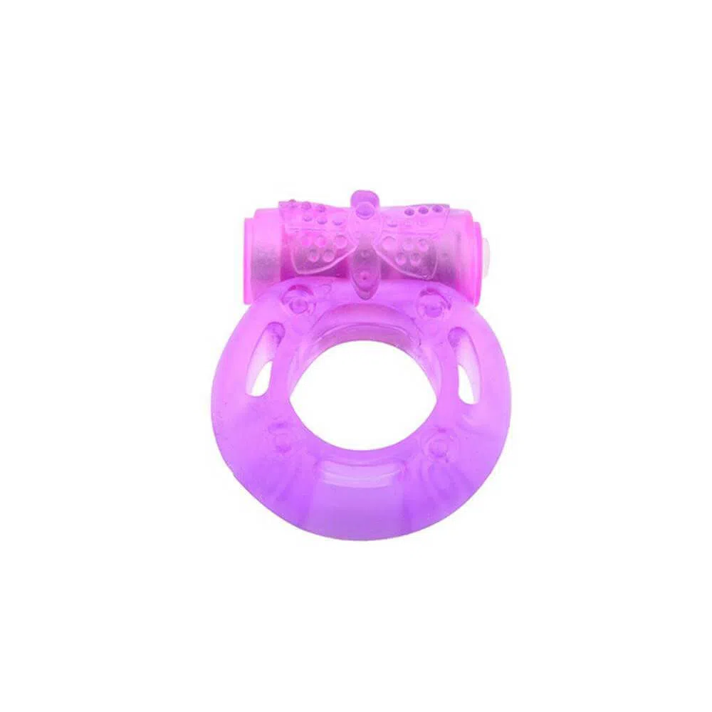 Anillo Vibrador para el pene Rosado Poseidón Morado