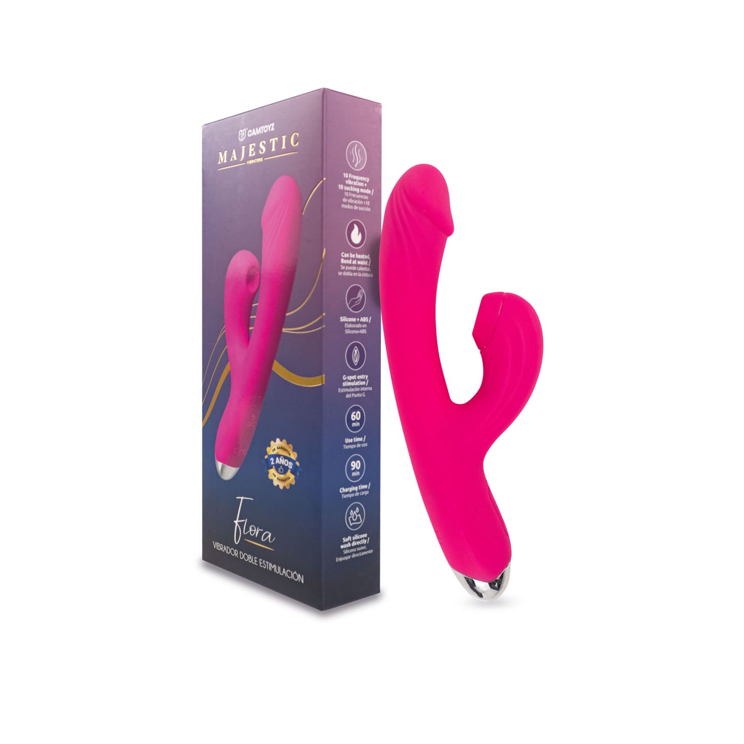 Majestic Vibrador Doble Estimulación Flora